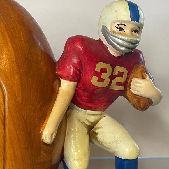 Vintage 1976 Football Player Book Ends Sears Roebuck & Co. - Picture 9 of 9